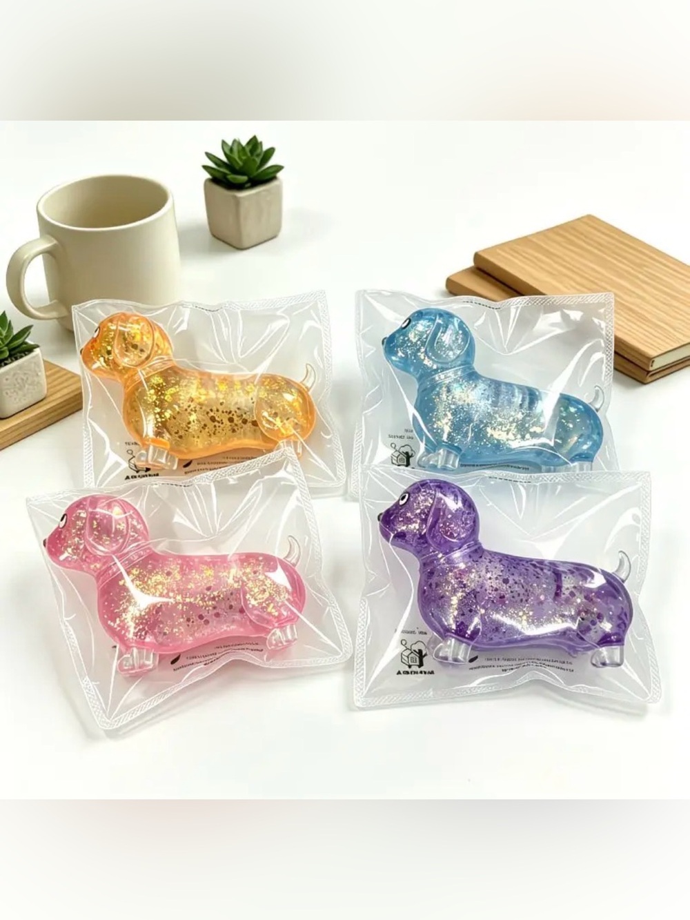 Glitter Dachshund Squishy New